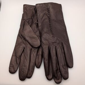Vintage Deadstock JC Penney Leather And Cashmere Sample Gloves Size M
